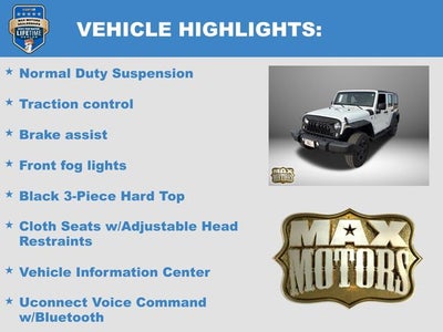 2018 Jeep Wrangler JK Unlimited Sport