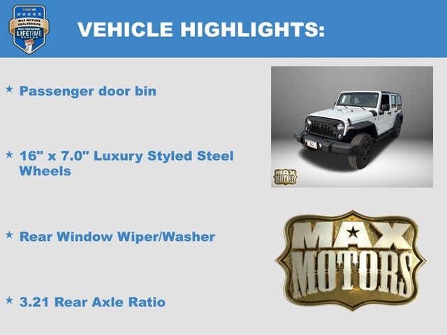 2018 Jeep Wrangler JK Unlimited Sport