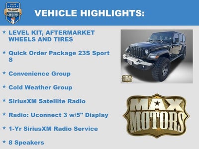 2019 Jeep Wrangler Unlimited Sport S