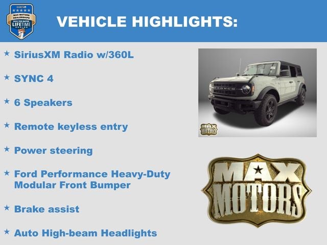 2022 Ford Bronco Black Diamond