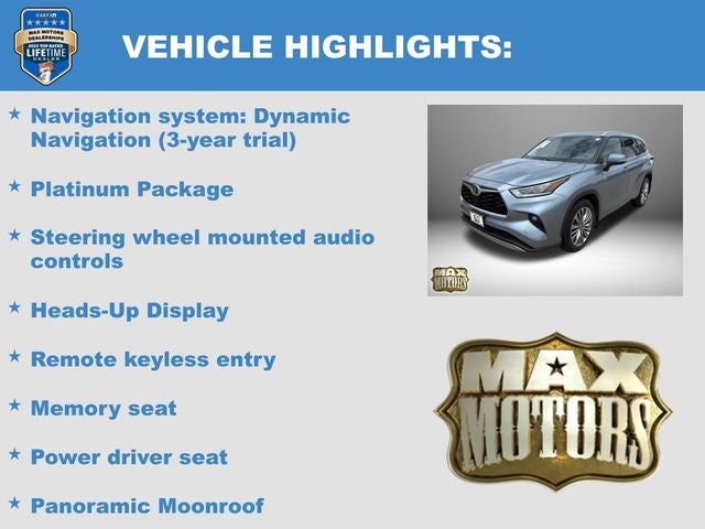 2021 Toyota Highlander Platinum