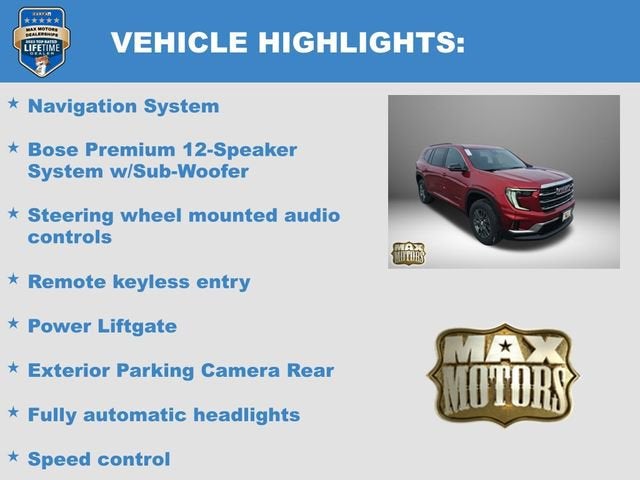 2026 GMC Acadia Elevation