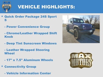 2018 Jeep Wrangler JK Unlimited Sport