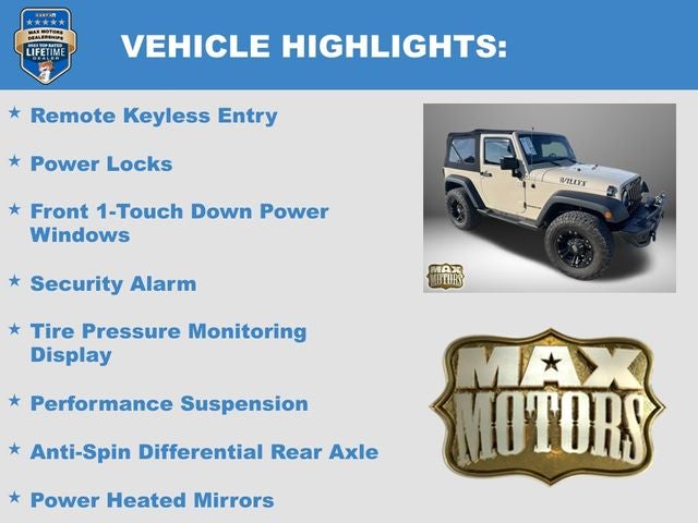2016 Jeep Wrangler Willys Wheeler
