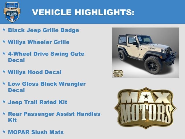2016 Jeep Wrangler Willys Wheeler