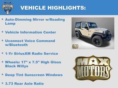 2016 Jeep Wrangler Willys Wheeler