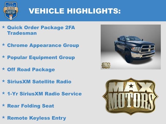 2017 RAM 2500 Tradesman