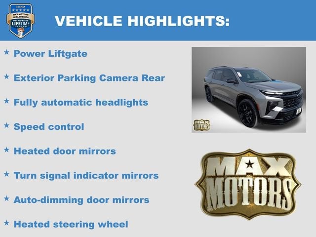 2024 Chevrolet Traverse RS