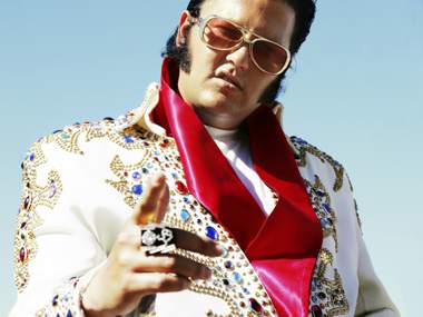 Elvis impersonator on the Las Vegas Strip